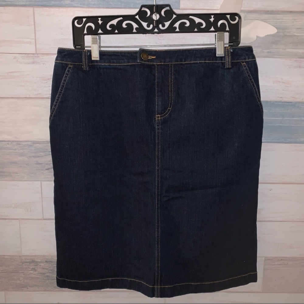 Pendleton Denim Pencil Skirt